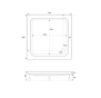Душовий піддон SHOWER Frodi (90x90) С15193 - 2