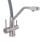 Змішувач для кухні Lidz Aria 020F3 k35 Grey/Nickel (LDARI020F3GNK39211) - 3
