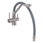 Змішувач для кухні Lidz Aria 020F3 k35 Grey/Nickel (LDARI020F3GNK39211) - 4