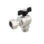 Кран кутовий з накидною гайкою Raftec PN40 ВН 3/4" метелик DRBM2 (RAF83693) - 2
