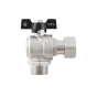 Кран кутовий з накидною гайкою Raftec PN40 ВН 3/4" метелик DRBM2 (RAF83693) - 3