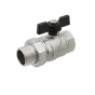 Кран кульовий з американкою Raftec BLACK PN40 ВН 1" метелик DRBS3 (RAF52366) - 1