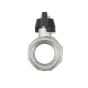 Кран кульовий з американкою Raftec BLACK PN40 ВН 1" метелик DRBS3 (RAF52366) - 3