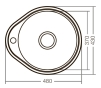 Кухонна мийка ZERIX Z4843-06-160MD Micro Decor (ZS0567) - 4