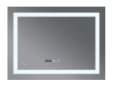 Зеркало MIXXUS Warm MR02-100x70 часы, LED-подсветка, антизапотевка (MI6002) - 2