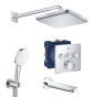 Набор для комплектации ванны и душа Grohe Grohtherm SmartControl с New Tempesta 250 (UA26415SC56) - 1