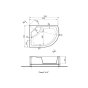 Душовий піддон KO&PO 117 L (С10326) - 4