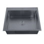 Мийка Zerix ZH5050-215 Nano-Black (3.0/0.8) з нержавіючої сталі (MX1582) - 1