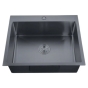 Мойка из нерж. стали ZERIX ZH6050-215 NANO-BLACK (3.0/0.8) (MX1586) - 1