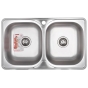 Мойка кухонная Zerix Z7848D-08-180MD Double (micro decor) (ZS0579) - 1