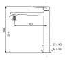Смеситель для умывальника Koer KB-11028-12 высокий (KR5295) - 7