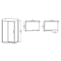 Душевая кабина без поддона Mixxus Premium DIVERSE SC03-120x80x195-TR Chrome прозрачное стекло 6мм (MI6867) - 3