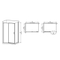 Душевая кабина без поддона Mixxus Premium DIVERSE SC03-120x80x195-TR Black прозрачное стекло 6мм (MI6868) - 6
