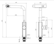 Змішувач для кухні з висувним виливом Mixxus Premium HAMMER 014 GRAPHITE (MI6955) - 9