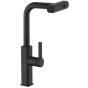 Змішувач для кухні з висувним виливом Mixxus Premium HAMMER 014 BLACK (MI6954) - 1