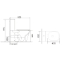 Унітаз-компакт Mixxus BEVEL-0407-T1 630х350х795mm, система змиву TORNADO 1.0 (MI6690) - 20