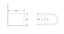 Биде напольное Mixxus Premium BEVEL-0601 580х360х425mm (MP6598) - 5