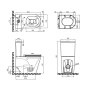Унітаз-компакт MIXXUS PREMIUM BEVEL-0402-T1 670х390х880mm, система змиву TORNADO 1.0 (MP6596) - 7
