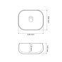 Умывальник (раковина) VBI TRICASE WHITE накладной VBI-015800 - 2