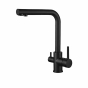 Смеситель для кухни VBI GEMINI BLACK на две воды VBI-055001BL - 1