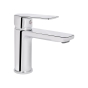 Змішувач для раковини низький Qtap Aries, Chrome k35 (QTARI270CRM45557) - 1