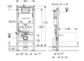 Инсталляция для унитаза Geberit Duofix Basic H112 Delta (111.153.00.3) - 2