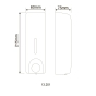 Дозатор жидкого мыла HOTEC 13.201 ABS White (97949003041932449) - 5