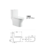 Унітаз-компакт Insana SY 1002 rim 68.53879 білий (А0058455) - 1