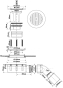 Сифон для поддона McALPINE d.90 mm h53 mm MP2730L3H-SL хром (NAVARA40011) - 2