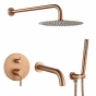 Душова система з виливом VBI MILANO BRUSHED COPPER для прихованого монтажу (VBI-050110BC) - 1