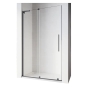 Двері у нішу розсувні Walk-In лівосторонні KOER SR SD07 120x200 прозоре скло EASY CLEAN графіт (KR5688) - 1