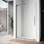 Двері у нішу розсувні Walk-In лівосторонні KOER SR SD07 120x200 прозоре скло EASY CLEAN графіт (KR5688) - 3