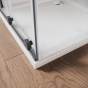 Двері у нішу розсувні Walk-In лівосторонні KOER SR SD07 120x200 прозоре скло EASY CLEAN графіт (KR5688) - 6