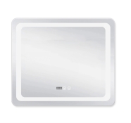 Дзеркало з LED-підсвічуванням Touch Qtap Mideya 800x800, з антизапітнінням, годинником, диммером, рег. яскравості (QT2078NCF8080W)