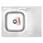 Мийка кухонна ZERIX Z8060L-08-180MD micro decor (ZS0605)