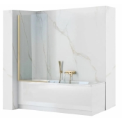 Душова перегородка REA Elegant BRUSHED GOLD 70 постійна REA-W6600