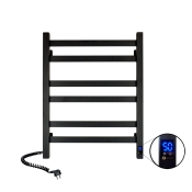 Сушка для рушників електрична NAVIN Авангард 480х600 Sensor, чорна, ліва, таймер (12-228153-4860)