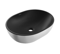 Умивальник MEXEN Viki 48 Black Silver (MEX-21054874)
