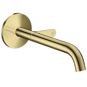 Змішувач для умивальника прихованого монтажу Axor One Select 220 зі стіни, Polished Gold Optic (48112990)