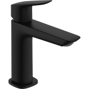 Смеситель для умывальника Hansgrohe Logis 177 мм с донным клапаном push-open, черный матовый 71252670