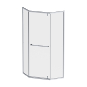 Душова кабіна AM.PM Gem 5-corner Pivot 90x90 см без піддону W90UG-405-9090-MT