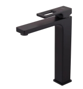 Смеситель для умывальника Koer KB-11009-05 высокий, черный (KR3501)