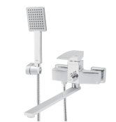 Смеситель для ванны с длинным изливом Koer KB-42007-01 хром (KR3456)