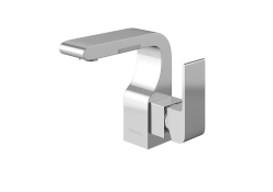 Смеситель для раковины Kohlman Saxo Chrome с донным клапаном (QB100S)