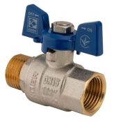 Кран кульовий KOER 1/2" ГШБ (KR.218.B) синій (KR2722)