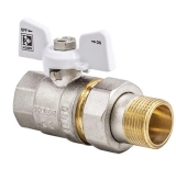 Кран із американкою 3/4" (KOER KR.227.W) білий (KR0097)