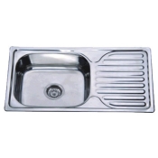 Кухонна мийка ZERIX Z7642-08-180E (satin) (ZX1602)