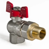 Кран з американкою 1/2" (KOER KR.228) кутовий (KR0016)