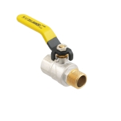 Кран шаровый Raftec YELLOW PN40 НВ 1/2" ручка GRH11 (RAF58411)