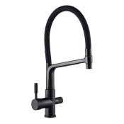Кухонний змішувач з підключенням до фільтра Mixxus Premium Barolo 021 Black (MI5927)